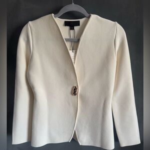 Zara Cream Blazer with Single Button